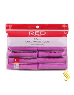 Red Kiss Cold Wave Rods 9/16" 12PC Color Orquidea Bigudi